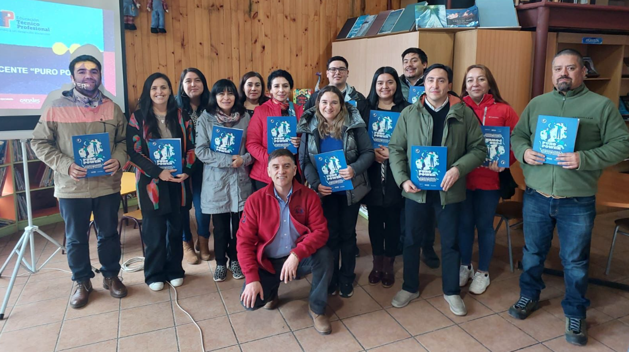 En el marco de la Red Futuro Técnico de la región de Los Lagos, nuestra profesora Ginna Zenteno participa en la capacitación del programa Puro Power, el que tiene la finalidad desarrollar habilidades socioemocionales para los estudiantes de 3ro y 4to medio.